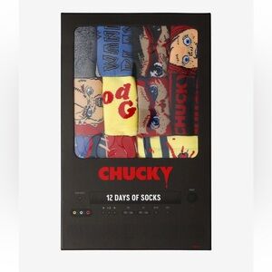 🆕 Chucky Good Guy Advent Calendar - 12 Days of Socks - Multicolour